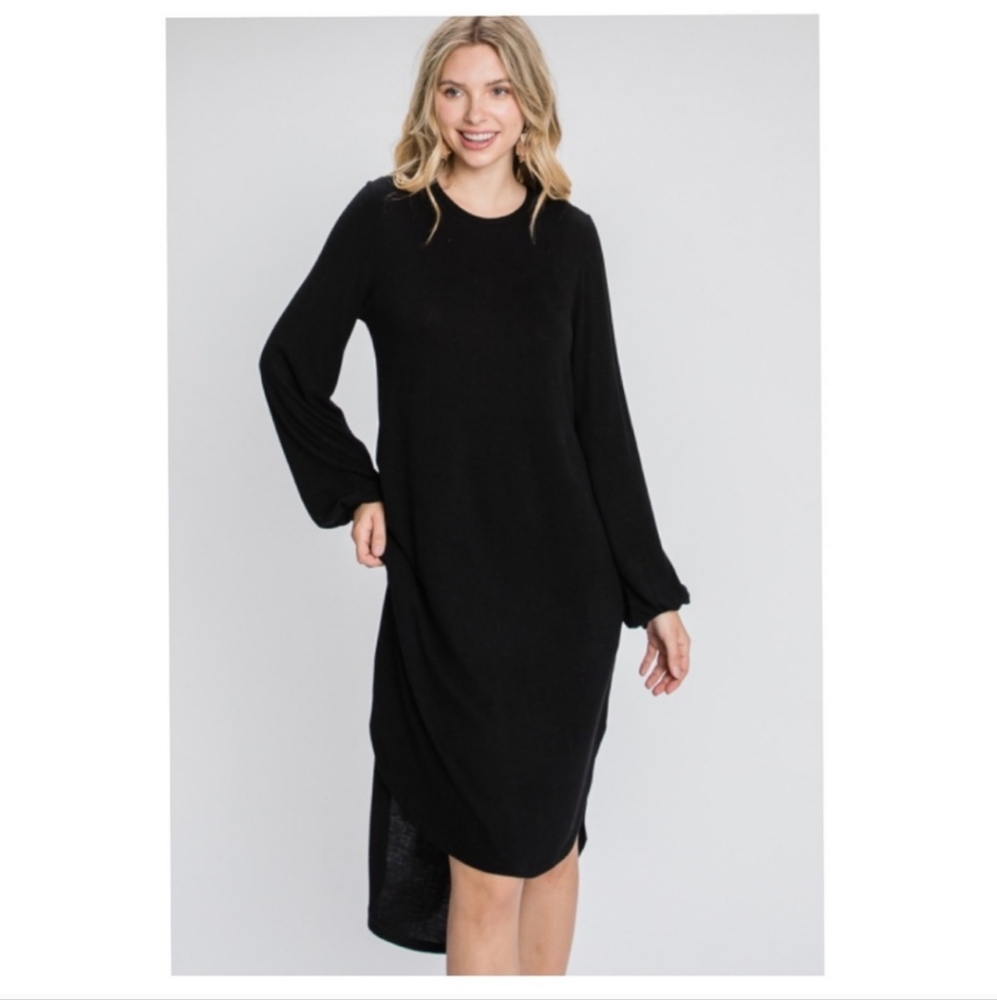 Boho Soft Midi Long Sleeve Dress✨️ - Picture 5 of 7